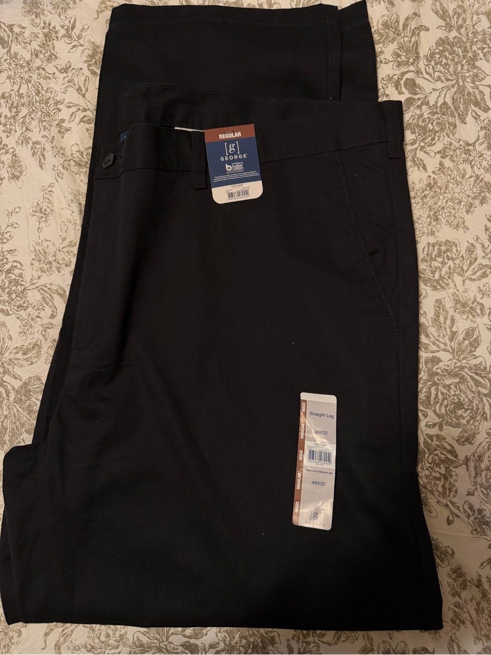 George Black Straight-Leg Men’s Chinos 36X33